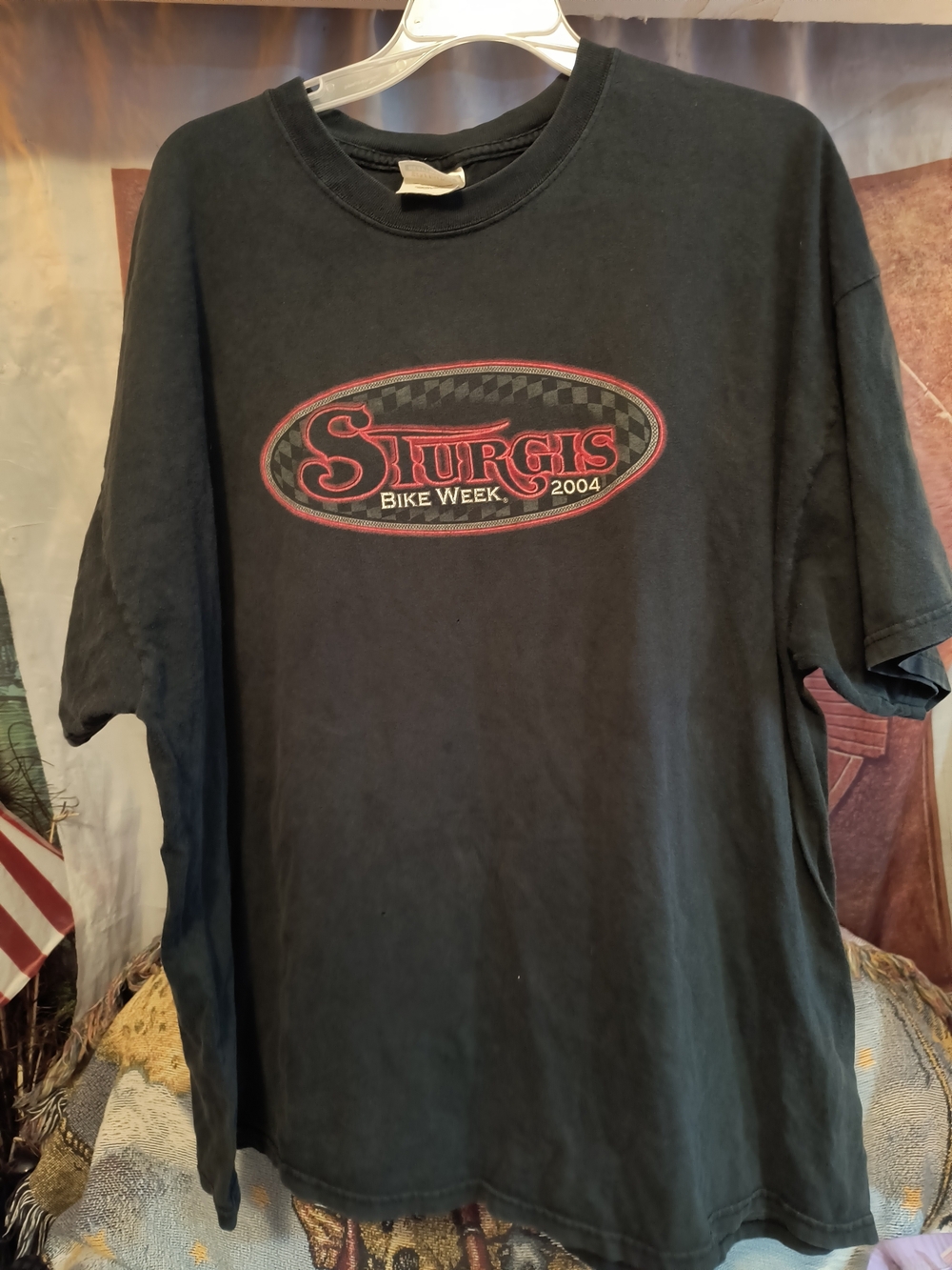 Vintage Hanes Black Sturgis Bike Week 2004 Graphic Tee 2XL